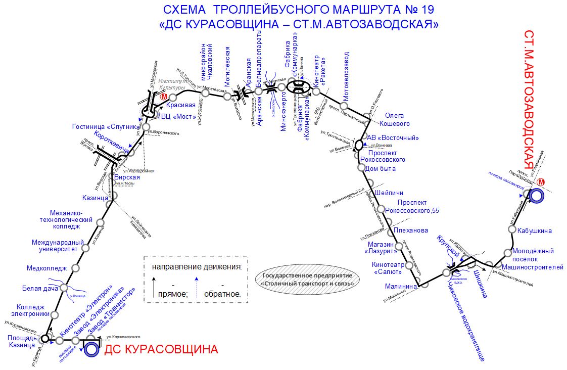 Маршрутка 83 минск схема маршрута