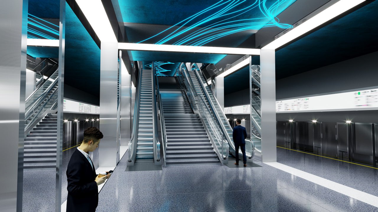 Как будет выглядеть станция метро Переспа в Минске.
