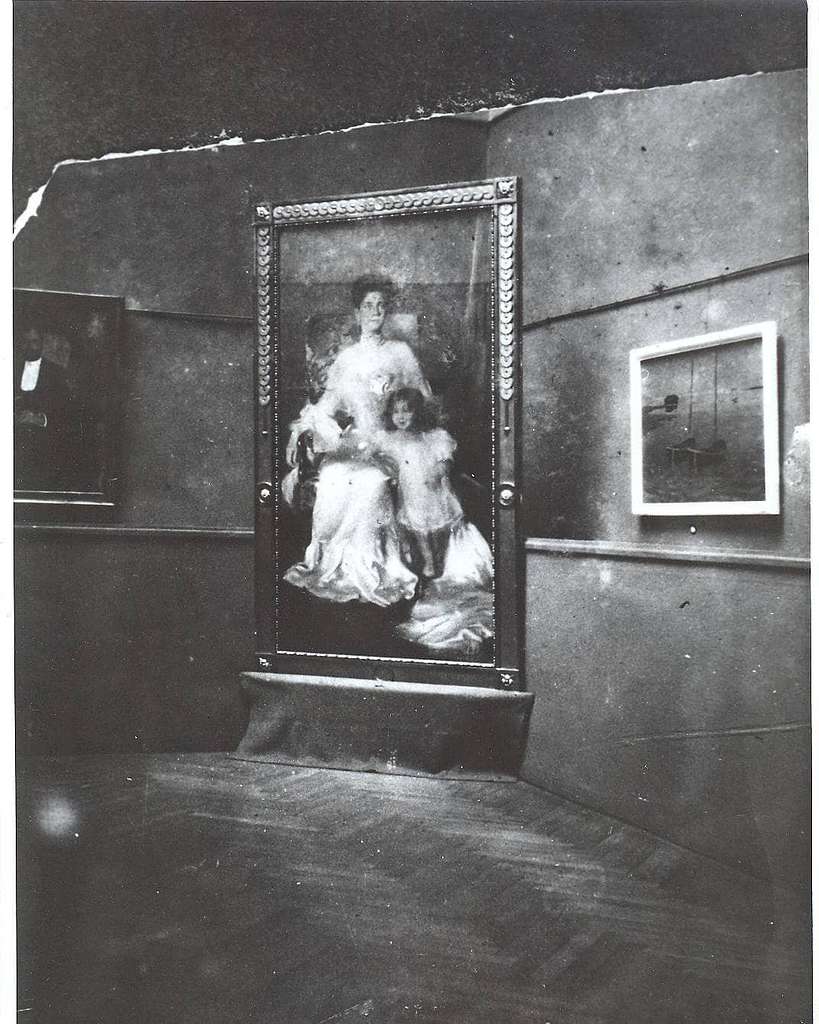 Портрет Юзефины Чапской с дочерью.