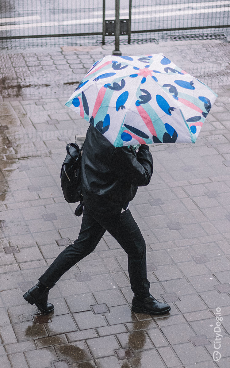 Веселый зонтик на Немиге.
