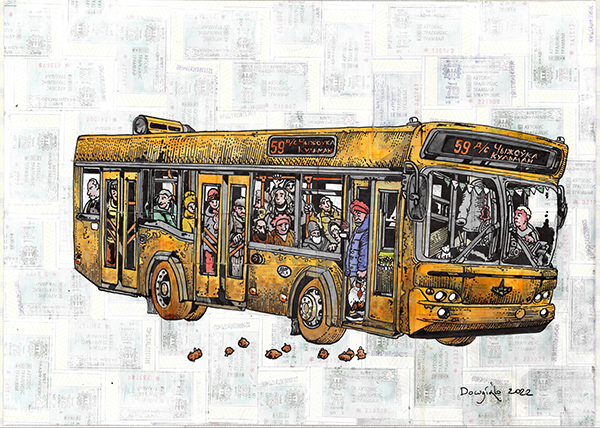 Рисунок автобуса №59.