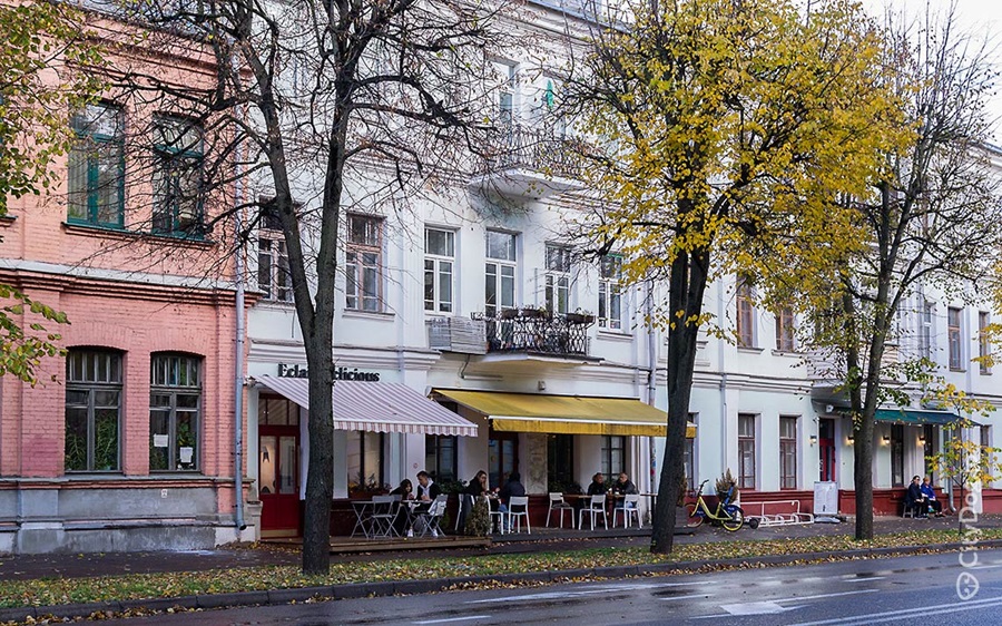 Кафе в Осмоловке в Минске. 