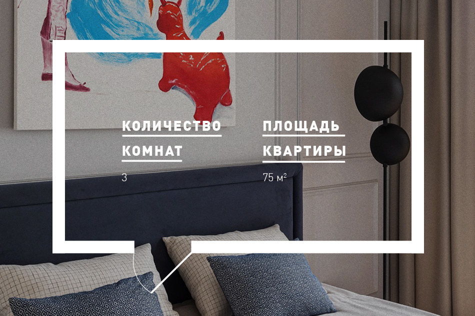 Интерьер трехкомнатной квартиры в Минске.