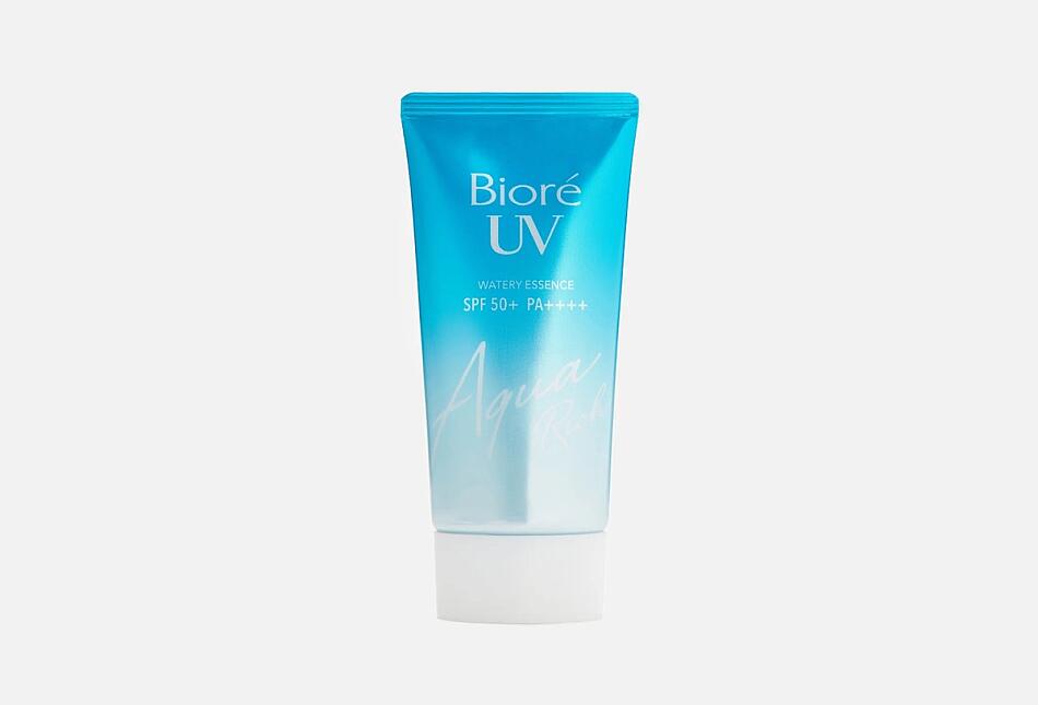 Biore UV Aqua Rich Watery Essence SPF 50. 