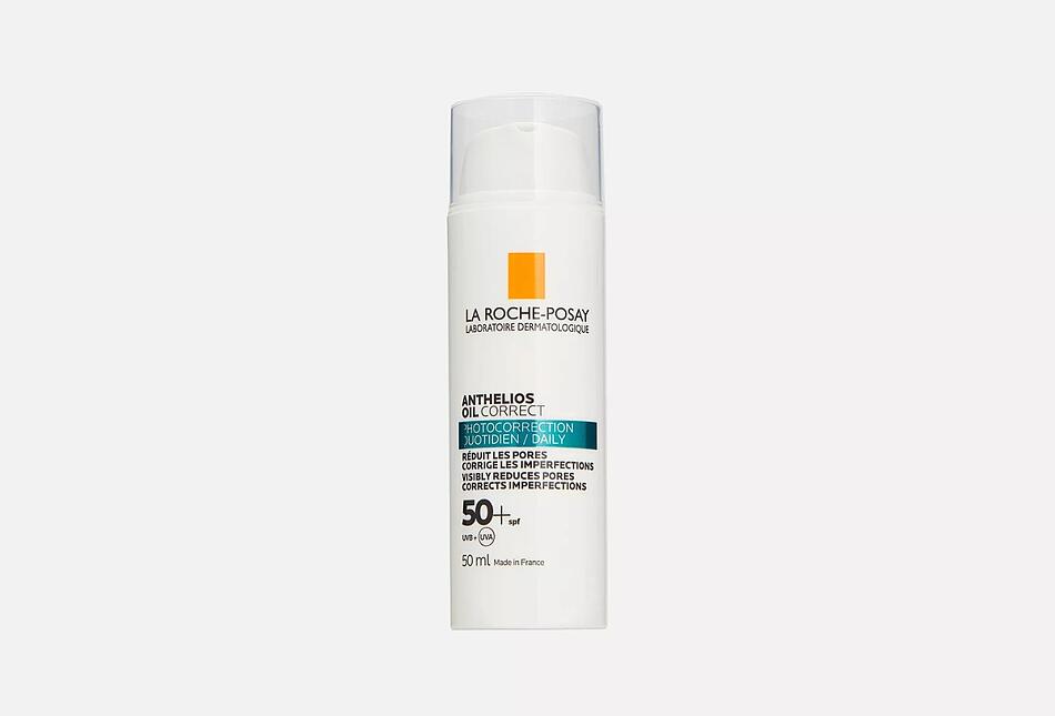 Солнцезащитный крем для жирной и проблемной кожи лица SPF 50+/ PPD 27 La Roche-Posay Anthelios. 